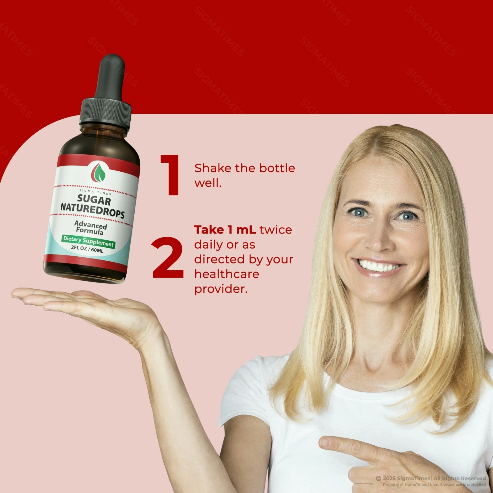 Woman Using GlucoTonic